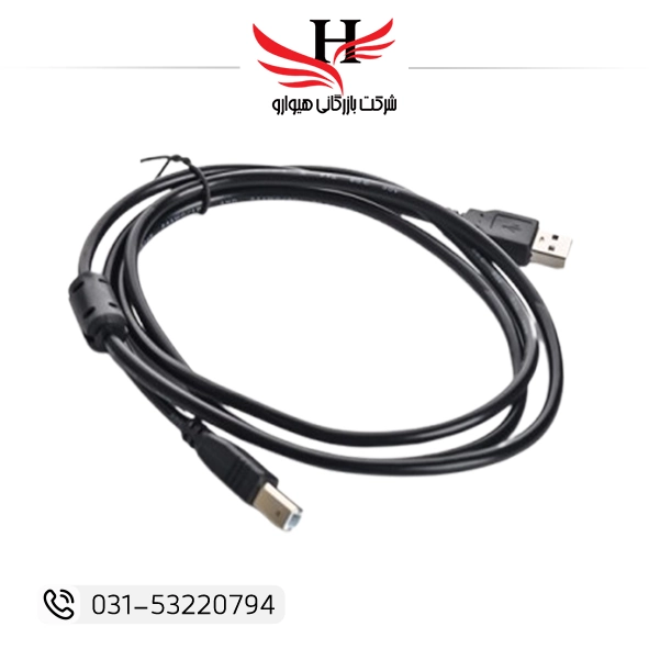 کابل پرینتر DTECH طول 3 متر اورجینال با کیفیت بالا